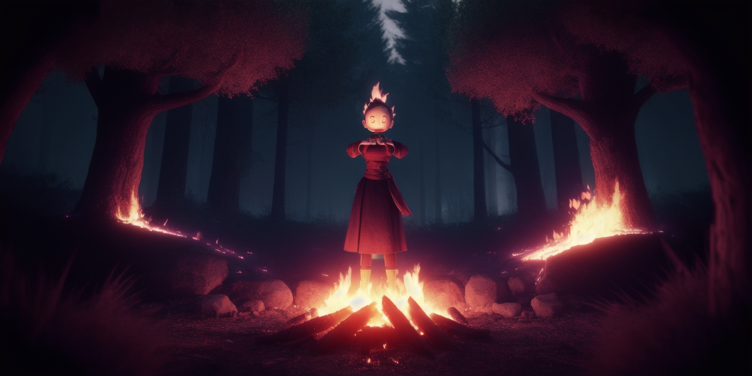 00025-165171561-meditation scene_ a person standing in front of a fire in a forest.png